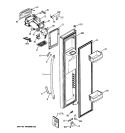 FREEZER DOOR Diagram and Parts List for GCE21LGWIFBB  General Electric Refrigerator