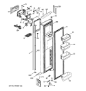 FREEZER DOOR Diagram and Parts List for GIE21MGTJFKB  General Electric Refrigerator