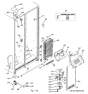 FREEZER SECTION Diagram and Parts List for GSS20IETDWW  General Electric Refrigerator