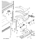 FRESH FOOD SECTION Diagram and Parts List for GTE22JBTJRWW  General Electric Refrigerator