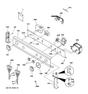 CONTROL PANEL Diagram and Parts List for WSM2780HCWWW  General Electric Washer Dryer Combo