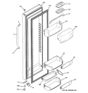 FRESH FOOD DOOR Diagram and Parts List for GSE25MGTJCSS  General Electric Refrigerator