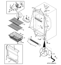 CABINET Diagram and Parts List for FUF17SVARWW  General Electric Freezer