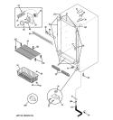 CABINET Diagram and Parts List for FUM17DTERWH  General Electric Freezer