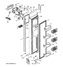 FREEZER DOOR Diagram and Parts List for PIE23NGTJFKB  General Electric Refrigerator