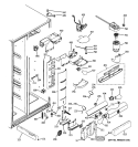 FRESH FOOD SECTION Diagram and Parts List for PIE23NGTJFKB  General Electric Refrigerator