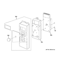 Part Location Diagram of WB07X10930 GE BRACKET CONTROL PANEL