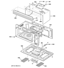 OVEN CAVITY PARTS Diagram and Parts List for JVM1790BKC01  General Electric Microwave
