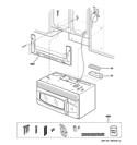 INSTALLATION PARTS Diagram and Parts List for JVM1790BKC01  General Electric Microwave