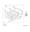 DOOR PARTS Diagram and Parts List for JVM1790SKC01  General Electric Microwave
