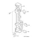 LATCH BOARD PARTS Diagram and Parts List for JVM1790SKC01  General Electric Microwave