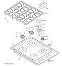 Part Location Diagram of WB62T10376 GE MAINTOP Assembly