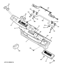 CONTROL PANEL Diagram and Parts List for P2S975BEM4BB  General Electric Range