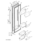 FRESH FOOD DOOR Diagram and Parts List for GCE23LBWIFBB  General Electric Refrigerator