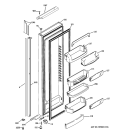 FRESH FOOD DOOR Diagram and Parts List for GIE21LGWIFBB  General Electric Refrigerator