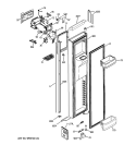 FREEZER DOOR Diagram and Parts List for GIE21LGWIFKB  General Electric Refrigerator
