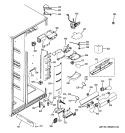 FRESH FOOD SECTION Diagram and Parts List for GSK25LCWICCC  General Electric Refrigerator
