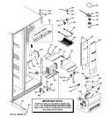 FRESH FOOD SECTION Diagram and Parts List for PJE25MGTJFKB  General Electric Refrigerator