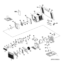 Part Location Diagram of WJ71X10636 GE FRONT PANEL DOOR
