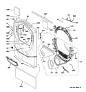 FRONT PANEL Diagram and Parts List for DPVH890GJ0WW  General Electric Dryer