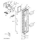 FREEZER DOOR Diagram and Parts List for GWE23LGTJFSS  General Electric Refrigerator