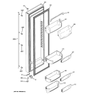 FRESH FOOD DOOR Diagram and Parts List for GWE23LGTJFSS  General Electric Refrigerator
