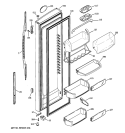 FRESH FOOD DOOR Diagram and Parts List for PSE25NGTJCWW  General Electric Refrigerator