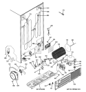 SEALED SYSTEM & MOTHER BOARD Diagram and Parts List for PHE25YGXAFBB  General Electric Refrigerator