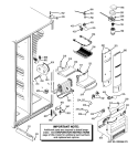 FRESH FOOD SECTION Diagram and Parts List for PHE25YGXAFBB  General Electric Refrigerator