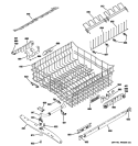 UPPER RACK ASSEMBLY 01 Diagram and Parts List for ZBD8900P10II  General Electric Dishwasher