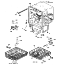 BODY PARTS Diagram and Parts List for GSD3330C06WW  General Electric Dishwasher