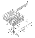 UPPER RACK ASSEMBLY Diagram and Parts List for ZBD6900P10II  General Electric Dishwasher