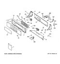 CONTROLS & BACKSPLASH Diagram and Parts List for WPSE7001A0AA  General Electric Washer