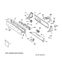 CONTROLS & BACKSPLASH Diagram and Parts List for WBSE2090A0AA  General Electric Washer