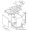 Part Location Diagram of WH46X10052 GE PANEL FRONT ALMOND
