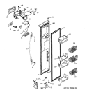 FREEZER DOOR Diagram and Parts List for PCE23VGXAFSS  General Electric Refrigerator