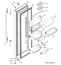 Part Location Diagram of WR78X12168 GE DOOR FOAM Assembly FF BOW