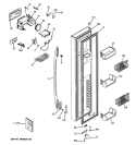 Part Location Diagram of WR78X12470 GE DOOR FOAM Assembly FZ