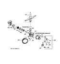 MOTOR-PUMP MECHANISM Diagram and Parts List for HDA3520Z02BB  Hotpoint Dishwasher