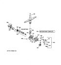 MOTOR-PUMP MECHANISM Diagram and Parts List for HDA3740G02SA1  Hotpoint Dishwasher