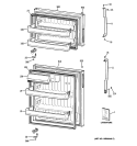 DOORS Diagram and Parts List for HTM17CBTDRSA  Hotpoint Refrigerator
