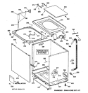 CABINET, COVER & FRONT PANEL Diagram and Parts List for VWXR4100T4AB  Hotpoint Washer