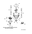 SUSPENSION, PUMP & DRIVE COMPONENTS Diagram and Parts List for VWXR4100T4AB  Hotpoint Washer