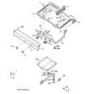 GAS & BURNER PARTS Diagram and Parts List for JGBS06PPM4WH  General Electric Range