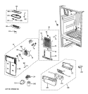 Part Location Diagram of WR60X10272 GE EVAP COVER Assembly