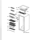 Part Location Diagram of WR13X10065 GE HINGE UPPER