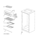 CABINET Diagram and Parts List for SFR03BAPAWW  General Electric Refrigerator