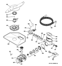 MOTOR-PUMP MECHANISM Diagram and Parts List for ZBD8920P00SS  General Electric Dishwasher