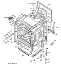 BODY PARTS Diagram and Parts List for RB790DP1WW  Hotpoint Range