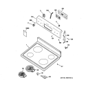CONTROL PANEL & COOKTOP Diagram and Parts List for RB790SP1SA  Hotpoint Range